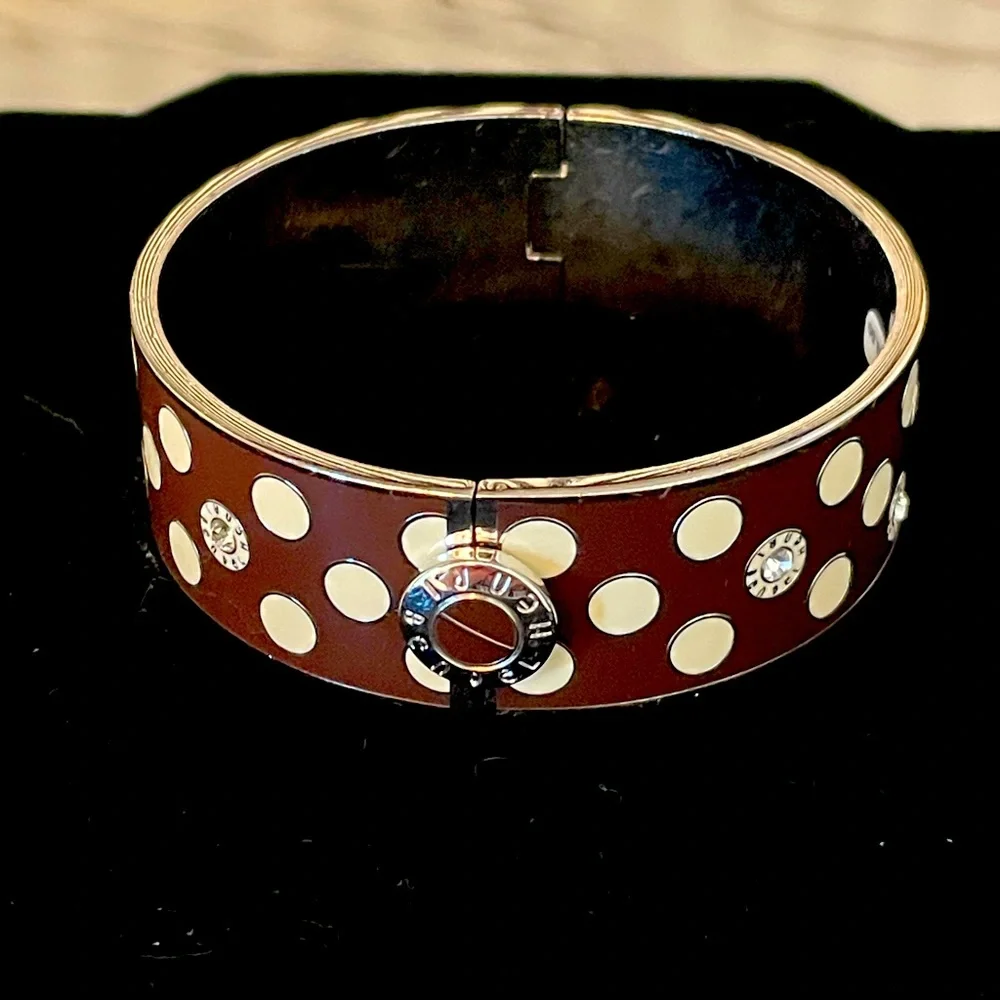 ❎ SOLD ❎ Henri Bendel Hot for Dots Polka Dot Bracelet Bangle - Picture 3 of 3